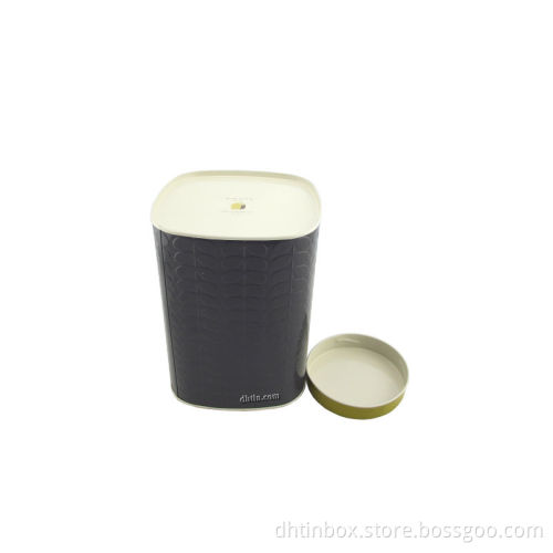 tea storage tin, tea container, metal tea case